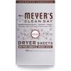 imageMRS MEYERS CLEAN DAY Dryer Sheets Fabric Softener Reduces Static Infused with Essential Oils Honeysuckle 80 Count80 Count Pack of 1