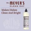 imageMRS MEYERS CLEAN DAY Liquid Dish Soap Biodegradable Formula Lemon Verbena 16 fl oz  Pack of 3Lavender