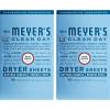 imageMRS MEYERS CLEAN DAY Dryer Sheets Fabric Softener Reduces Static Infused with Essential Oils Honeysuckle 80 Count80 Count Pack of 2