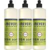 imageMRS MEYERS CLEAN DAY Liquid Dish Soap Biodegradable Formula Lemon Verbena 16 fl oz  Pack of 3Lemon Verbena