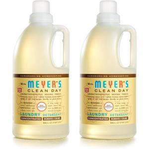 imageMRS MEYERS CLEAN DAY Baby Laundry Detergent Liquid Infused with Essential Oils Baby Blossom 64oz  Pack of 2 128 LoadsBaby Blossom