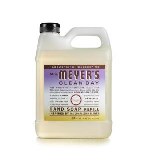 imageMRS MEYERS CLEAN DAY Hand Soap Refill Made with Essential Oils Biodegradable Formula Compassion Flower Packaging May Vary 33 fl oz33 oz