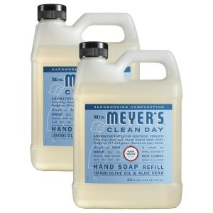 imageMRS MEYERS CLEAN DAY Hand Soap Refill Made with Essential Oils Biodegradable Formula Geranium 33 fl oz1 Count Pack of 2