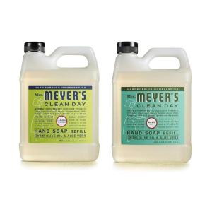 imageMRS MEYERS CLEAN DAY Hand Soap Refill Made with Essential Oils Biodegradable Formula Geranium 33 fl oz66 Fl Oz Pack of 1