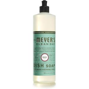 imageMRS MEYERS CLEAN DAY Liquid Dish Soap Biodegradable Formula Basil 16 fl ozBasil