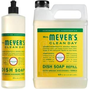 imageMRS MEYERS CLEAN DAY Liquid Dish Soap Biodegradable Formula Compassion Flower 16 fl oz  Pack of 364 Fl Oz Pack of 1