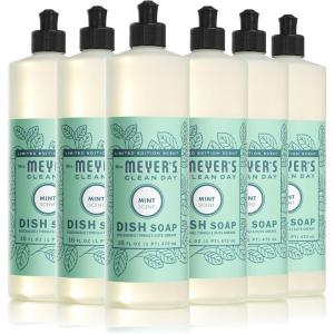 imageMRS MEYERS CLEAN DAY Liquid Dish Soap Biodegradable Formula Lemon Verbena 16 fl oz  Pack of 3Mint