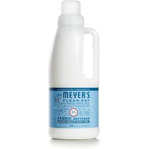 imageMRS MEYERS CLEAN DAY Liquid Fabric Softener Infused with Essential Oils Paraben Free Rain Water Scent 32 oz 32 LoadsBotanical Rain