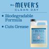 imageMRS MEYERS CLEAN DAY Liquid Dish Soap Refill Biodegradable Formula Rain Water 48 fl oz