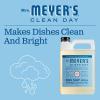 imageMRS MEYERS CLEAN DAY Liquid Dish Soap Refill Biodegradable Formula Rain Water 48 fl oz