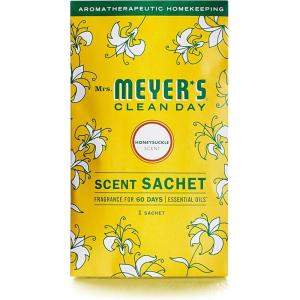 imageMRS MEYERS CLEAN DAY Air Freshener Sachets Fragrance for your Locker Car Closet and Gym Bag Lavender Pack of 3Honeysuckle