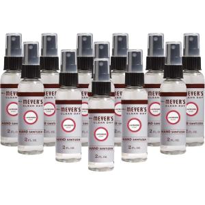 imageMRS MEYERS CLEAN DAY Antibacterial Hand Sanitizer Spray Travel Size Removes 999 of Bacteria Basil 2 oz  Pack of 42 Ounce Pack of 12