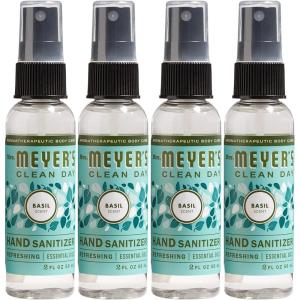 imageMRS MEYERS CLEAN DAY Antibacterial Hand Sanitizer Spray Travel Size Removes 999 of Bacteria Basil 2 oz  Pack of 42 Ounce Pack of 4