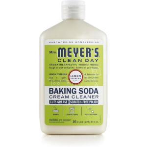 imageMRS MEYERS CLEAN DAY Baking Soda Cream Cleaner Cuts Grease ScratchFree Polish PlantDerived Cleaning Ingredients Lemon Verbena 16 Fl Oz Pack of 116 Fl Oz Pack of 1