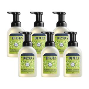 imageMRS MEYERS CLEAN DAY Foaming Hand Soap Concentrated Refills 4 Concentrated Refills 2 Fl Oz each Rain Water Scent Makes 40 Fl Oz of Foaming Soap Total40 Fl Oz Pack of 1