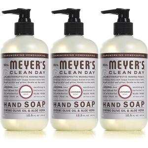 imageMRS MEYERS CLEAN DAY Hand Soap Made with Essential Oils Biodegradable Formula Lavender 125 fl oz  Pack of 3