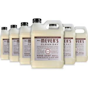imageMRS MEYERS CLEAN DAY Hand Soap Refill Made with Essential Oils Biodegradable Formula Lavender 33 fl oz  Pack of 6