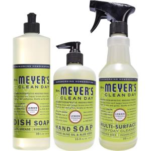 imageMRS MEYERS CLEAN DAY Kitchen Basics Set Includes MultiSurface Cleaner Hand Soap Dish Soap Lavender Scent 3 Count PackLemon Verbena