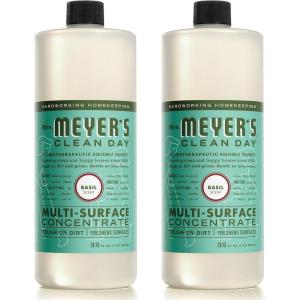 imageMRS MEYERS CLEAN DAY MultiSurface Cleaner Concentrate Use to Clean Floors Tile Counters Basil 32 fl oz  Pack of 232 Fl Oz Pack of 2