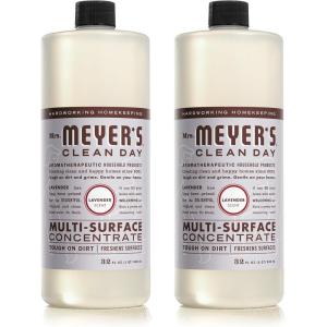 imageMRS MEYERS CLEAN DAY MultiSurface Cleaner Concentrate Use to Clean Floors Tile Counters Lavender 32 fl oz  Pack of 2Lavender Concentrate