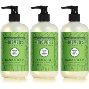 imageMrs MEYERS Clean Day Liquid Hand Soap Fresh Cut Grass Scent 125 Ounce Bottle Pack of 3