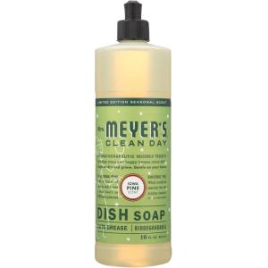 imageMRS MEYERS CLEAN DAY Liquid Dish Soap Biodegradable Formula Limited Edition Peppermint 16 fl ozIowa Pine
