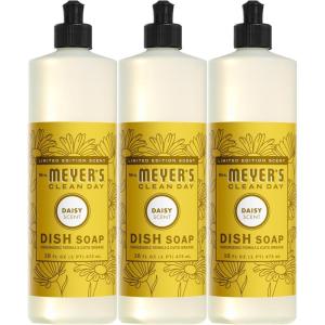 imageMRS MEYERS CLEAN DAY Liquid Dish Soap Daisy Scent 16 Ounce Bottle Pack of 3