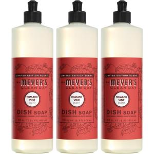 imageMRS MEYERS CLEAN DAY Liquid Dish Soap Tomato Vine Scent 16 Ounce Bottle Pack of 3