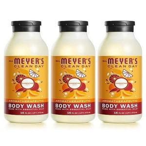 imageMRS MEYERS CLEAN DAY Moisturizing Body Wash for Women and Men Biodegradable Shower Gel Formula Made with Essential Oils Clementine 16 oz  Pack of 3