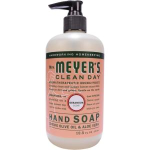 imageMRS MEYERS CLEAN DAY Hand Soap Made with Essential Oils Biodegradable Formula Geranium 125 fl oz  Pack of 6