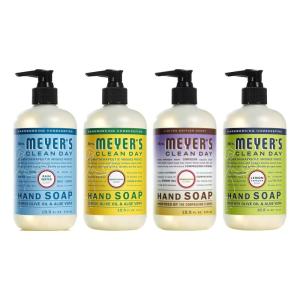 imageMRS MEYERS CLEAN DAY Hand Soap Made with Essential Oils Biodegradable Formula Lemon Verbena 125 fl ozFresh Bloom Hand Soap 4Pack