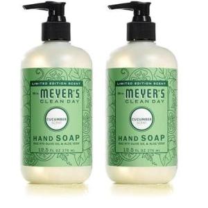 imageMRS MEYERS CLEAN DAY Liquid Hand Soap Cruelty Free and Biodegradable Hand Wash Formula Made with Essential Oils Cucumber Scent 125 Ounce Bottle125 Ounce Pack of 2